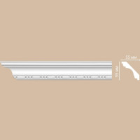 Плинтус потолочный Decomaster  95628 (55×55×2400 мм)