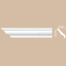 Плинтус потолочный Decomaster  96015 (40×40×2400 мм)