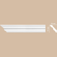 Плинтус потолочный Decomaster  96610 (55×58×2400 мм)